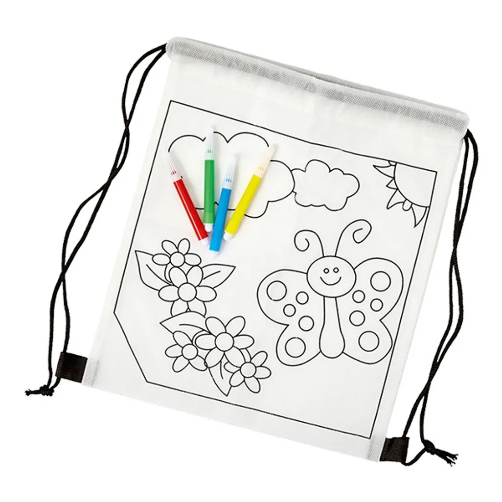 Kids Promotional Colouring In Drawstring Bag Creative Brands
