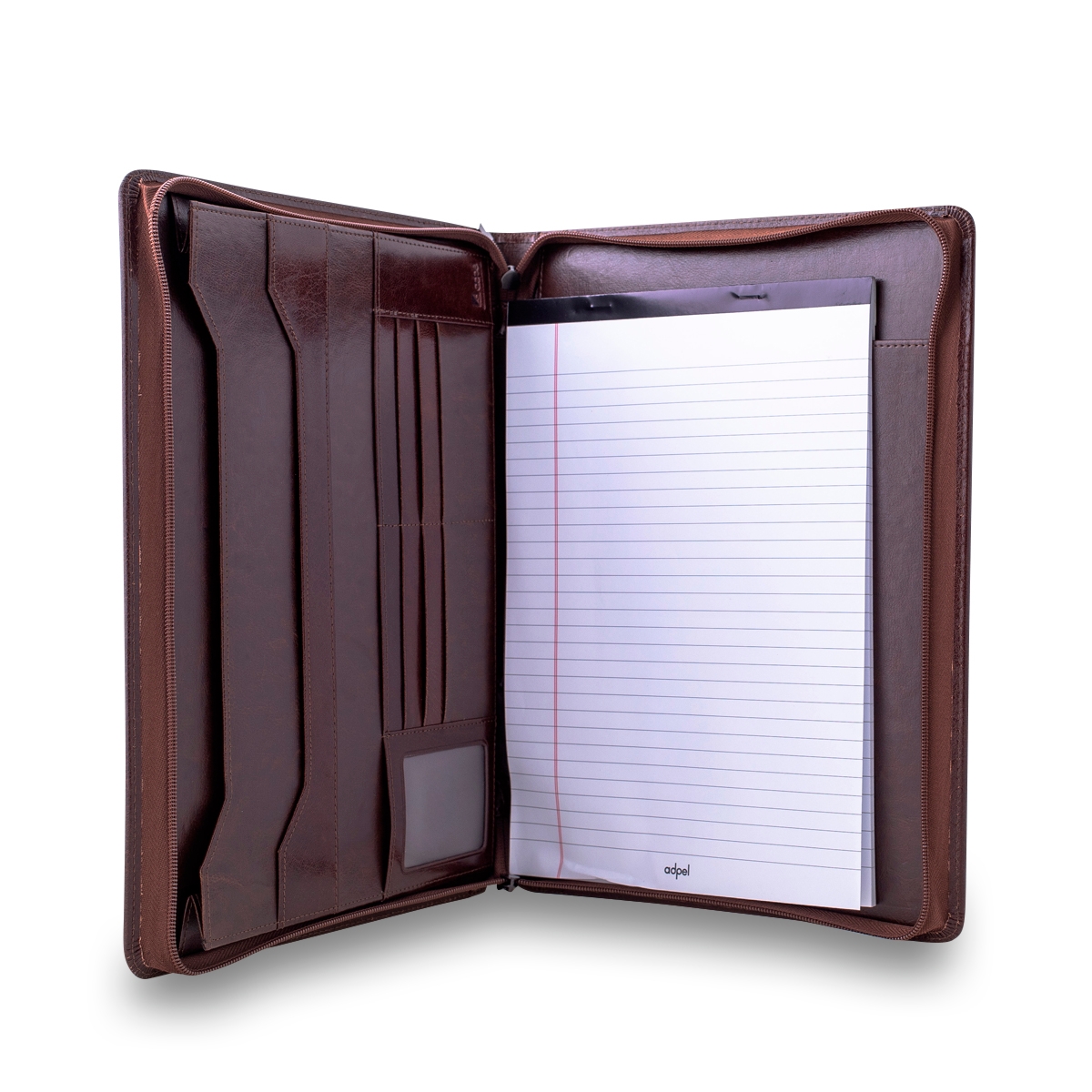 A4 Adpel Italian Leather Corporate Zip Folder 