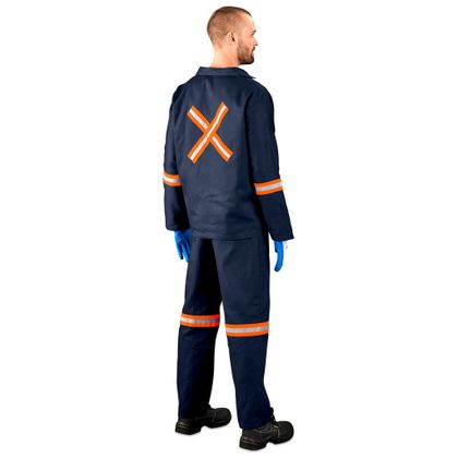 Technician Conti Suit Orange Reflective With Back