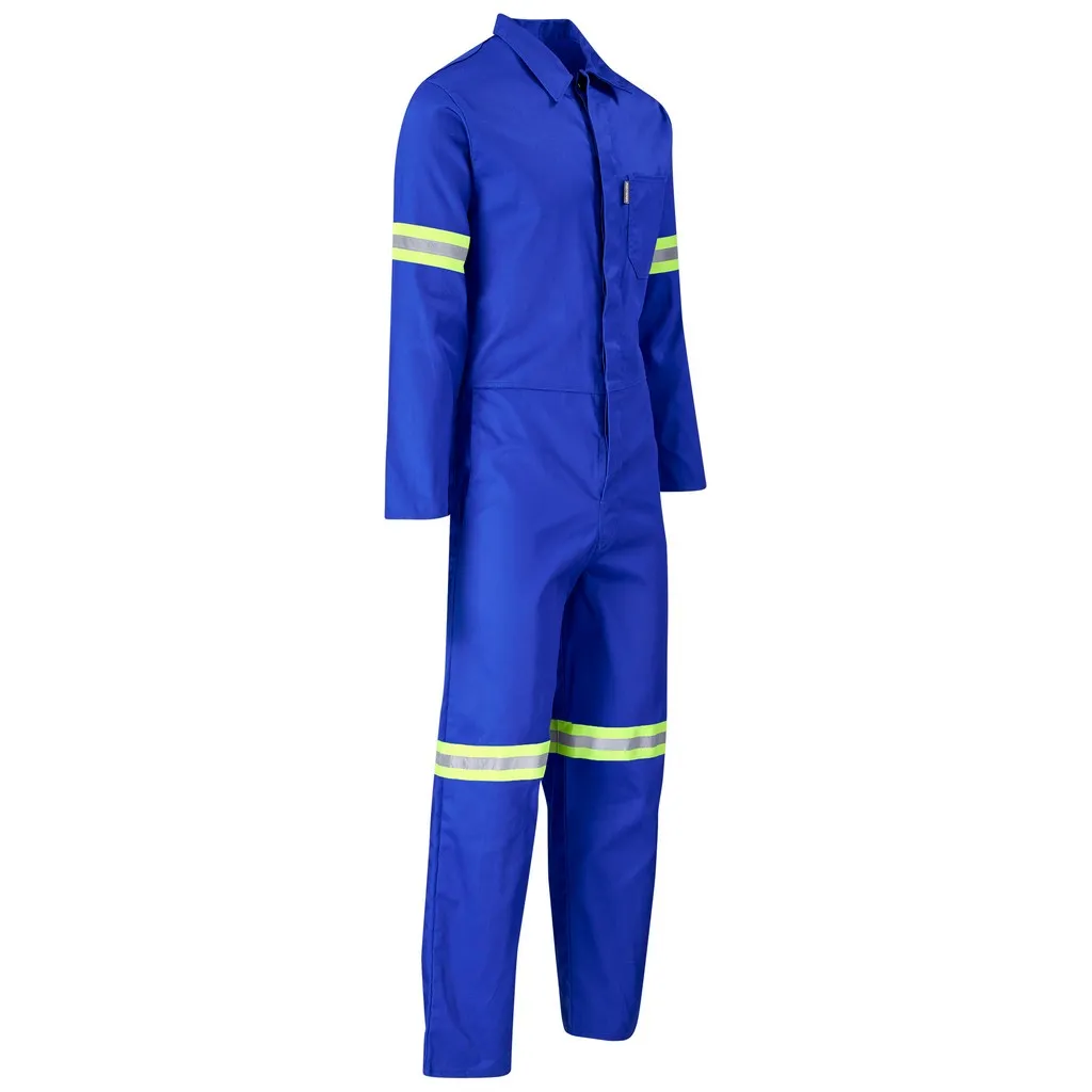 Safety Polycotton Boiler Suit Arm Leg YW Tape
