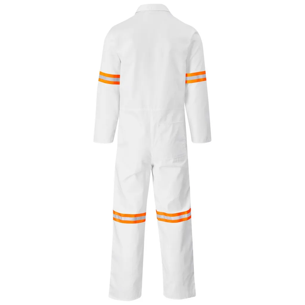 Safety Polycotton Boiler Suit Arm Leg OR Tape
