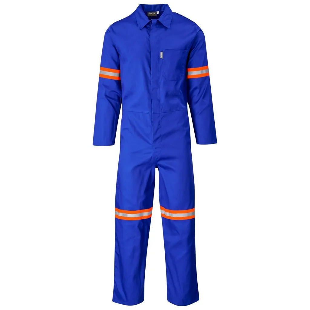 Safety Poycotton Boiler Suit Arms Leg Back OR Tape