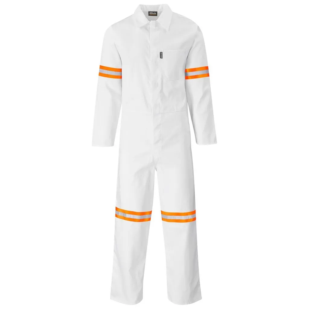 Safety Poycotton Boiler Suit Arms Leg Back OR Tape