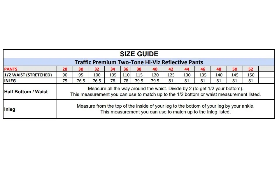 Traffic Premium Two Tone Hi Viz Pants