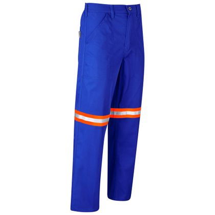 Site Premium Polycotton Pants Orange Reflective