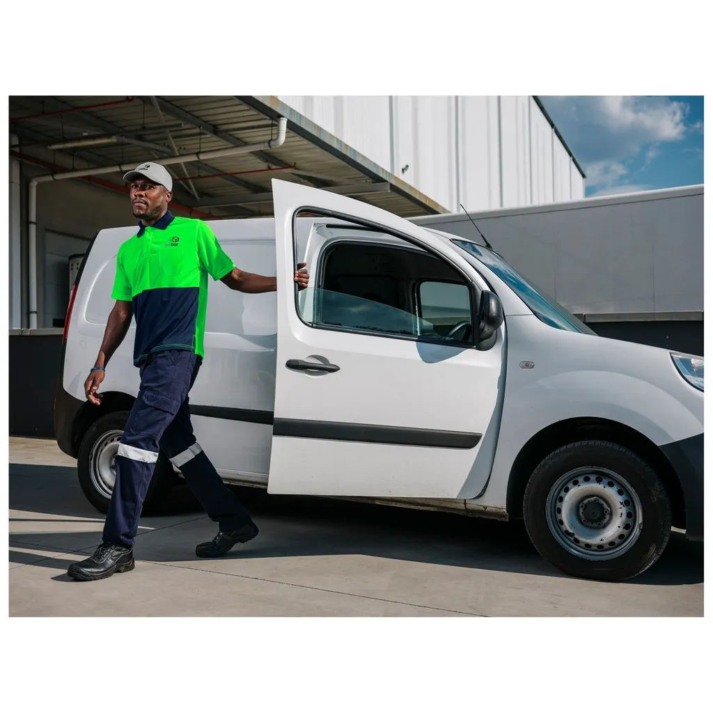 Inspector Two Tone Hi Viz Golf Shirt