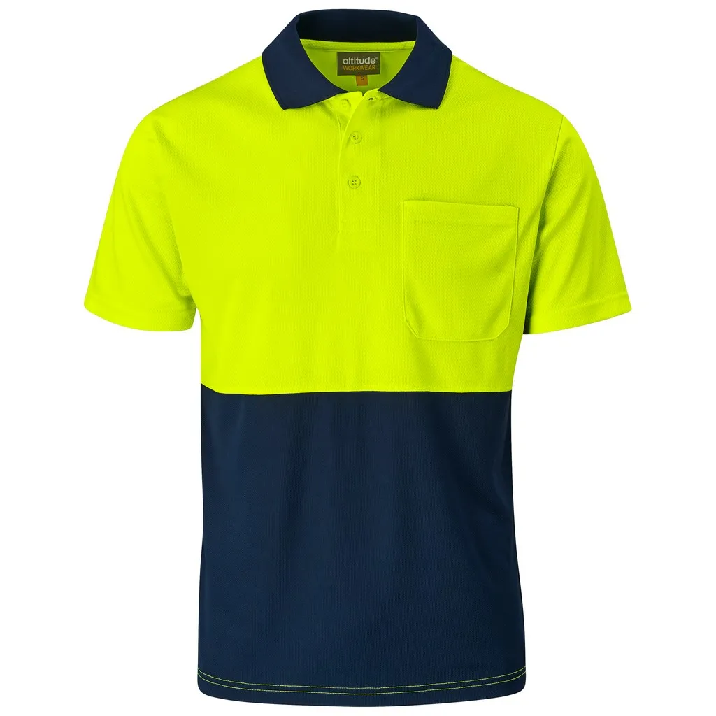 Inspector Two Tone Hi Viz Golf Shirt