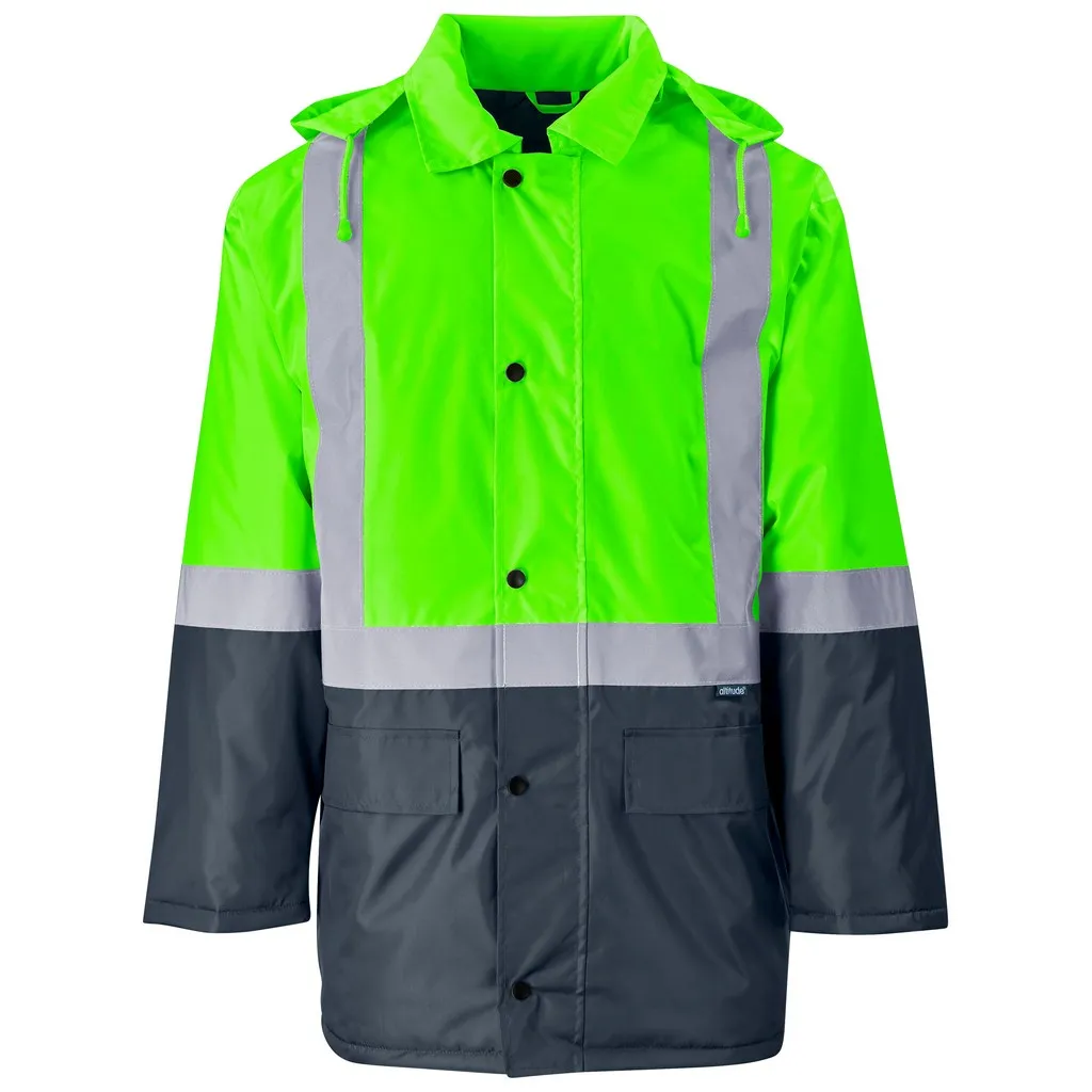 Hazard Padded Two Tone Hi Viz Jacket
