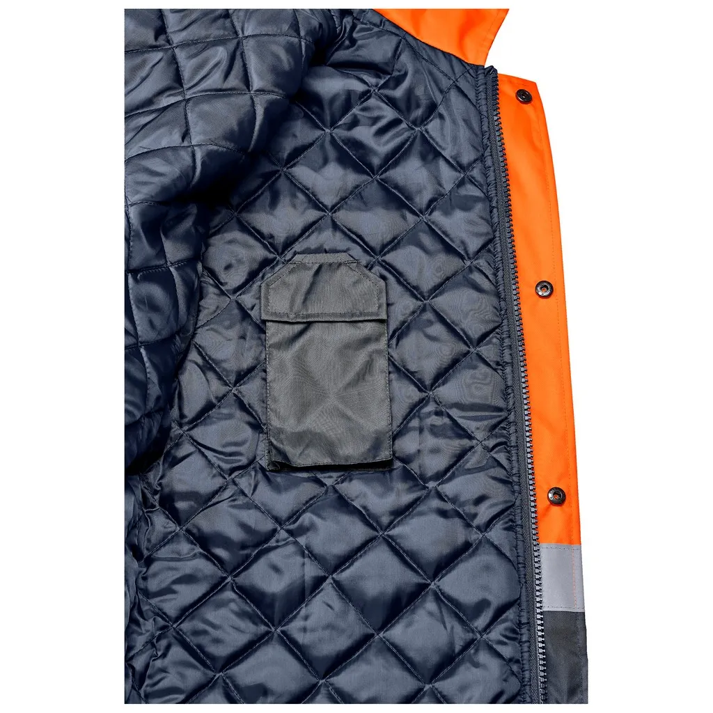 Hazard Padded Two Tone Hi Viz Jacket