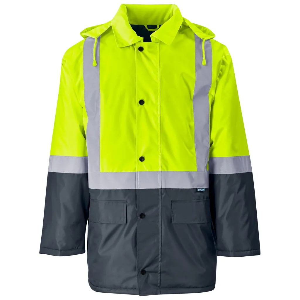 Hazard Padded Two Tone Hi Viz Jacket