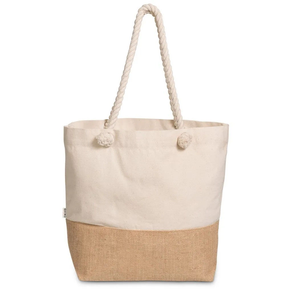 Okiyo Suna Jute And Beach Bag