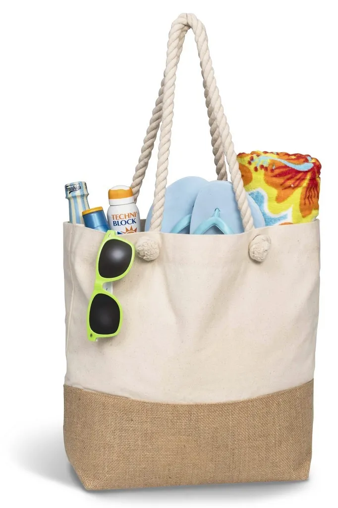 Okiyo Suna Jute And Beach Bag