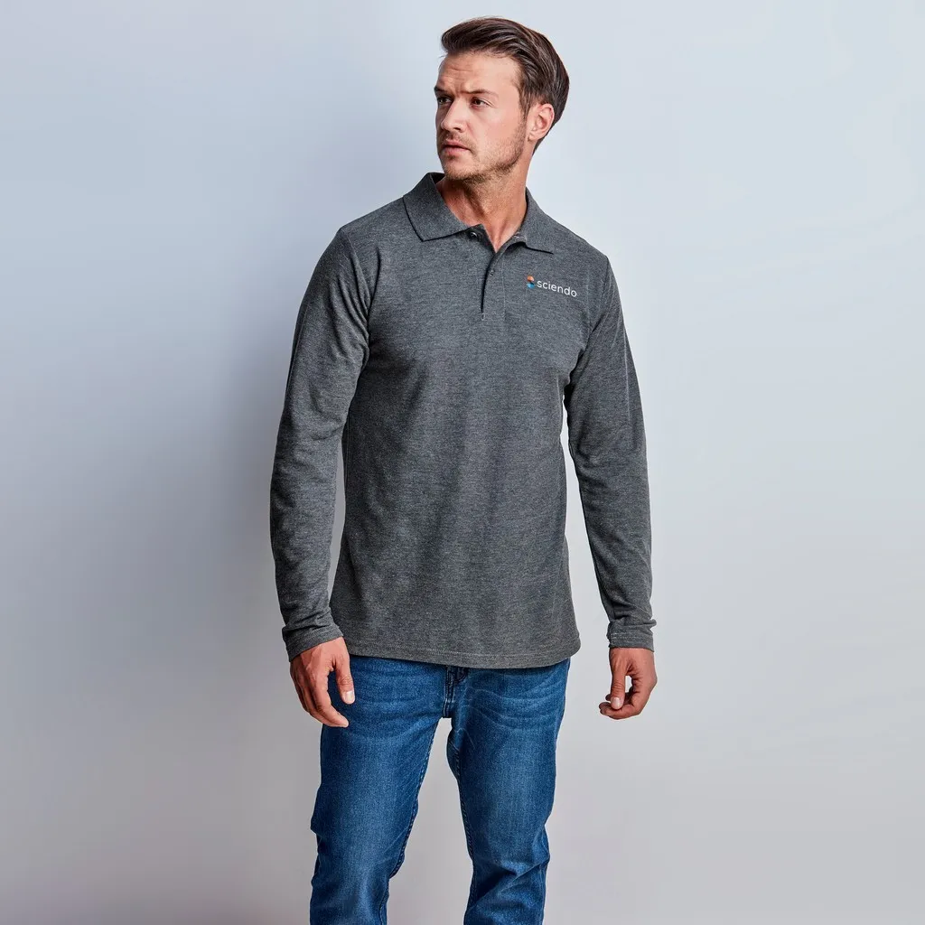 Mens Long Sleeve Elemental Golf Shirt
