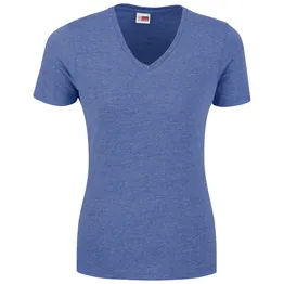 Ladies Michigan Melange V Neck T Shirt