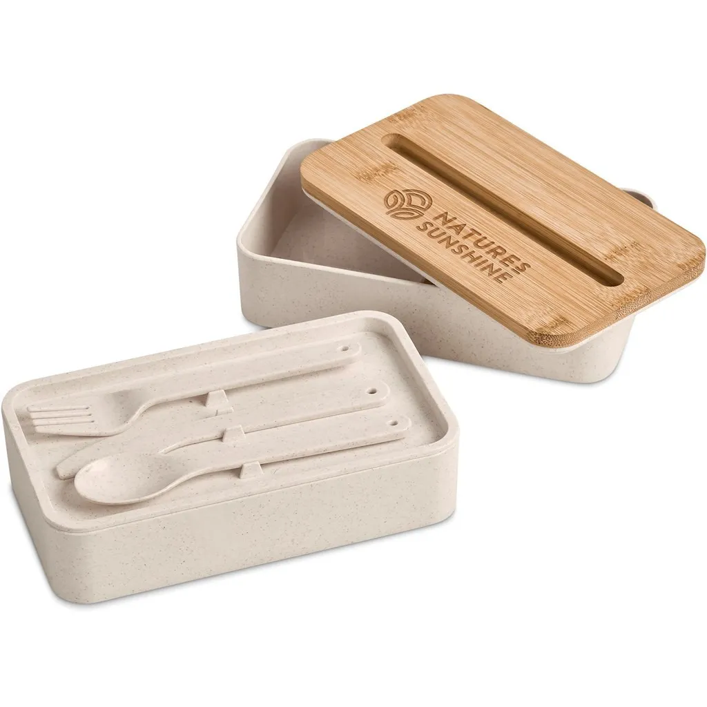 Okiyo Dura Wheat Straw Lunch Box And Phone Stand