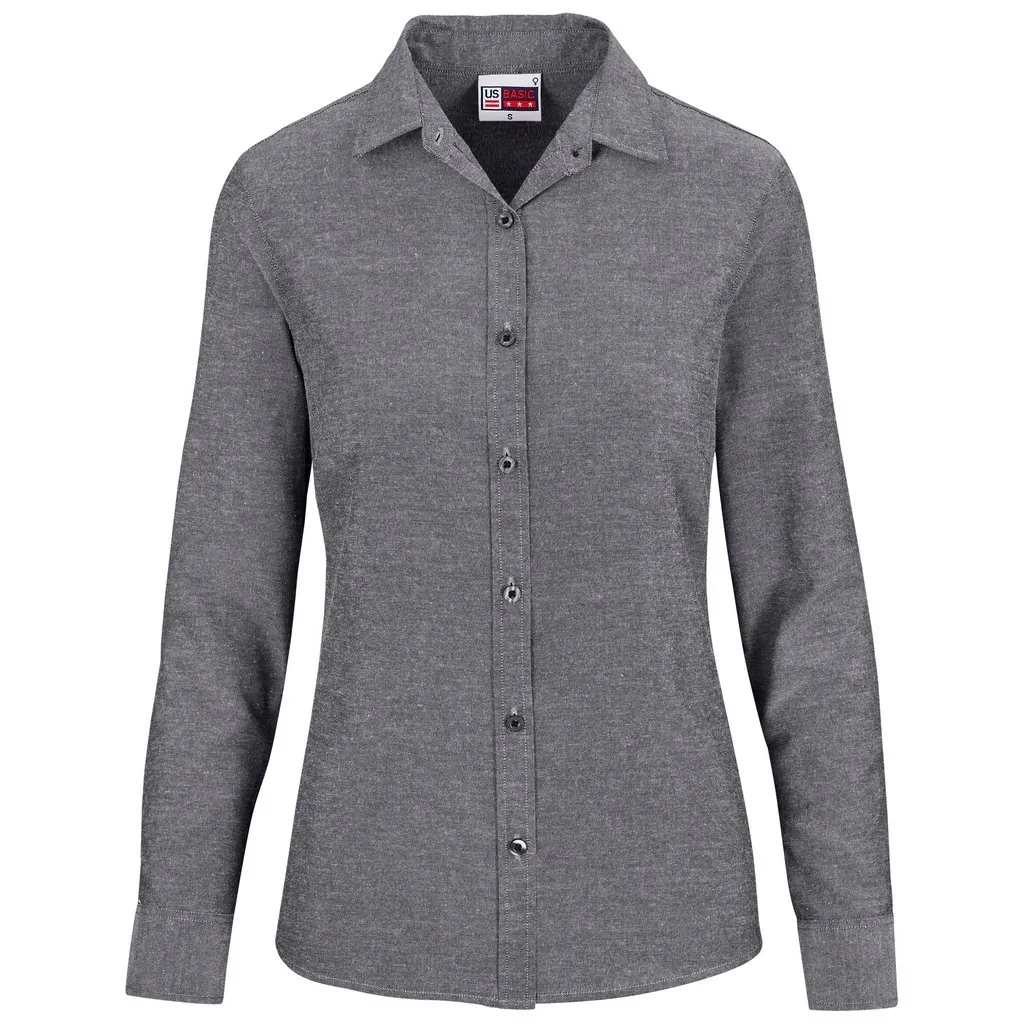 Ladies Long Sleeve Oxford Shirt
