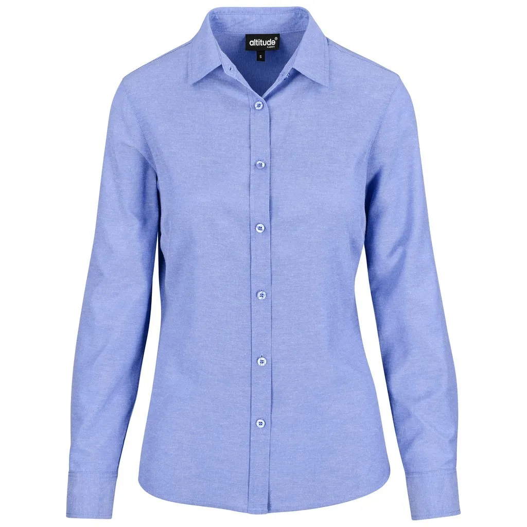 Ladies Long Sleeve Oxford Shirt