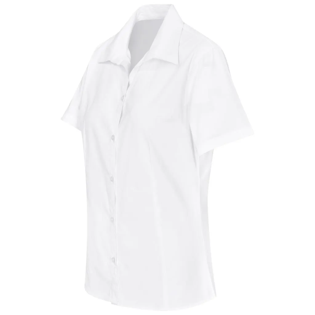 Ladies Short Sleeve Cotton Twill Moderna Shirt
