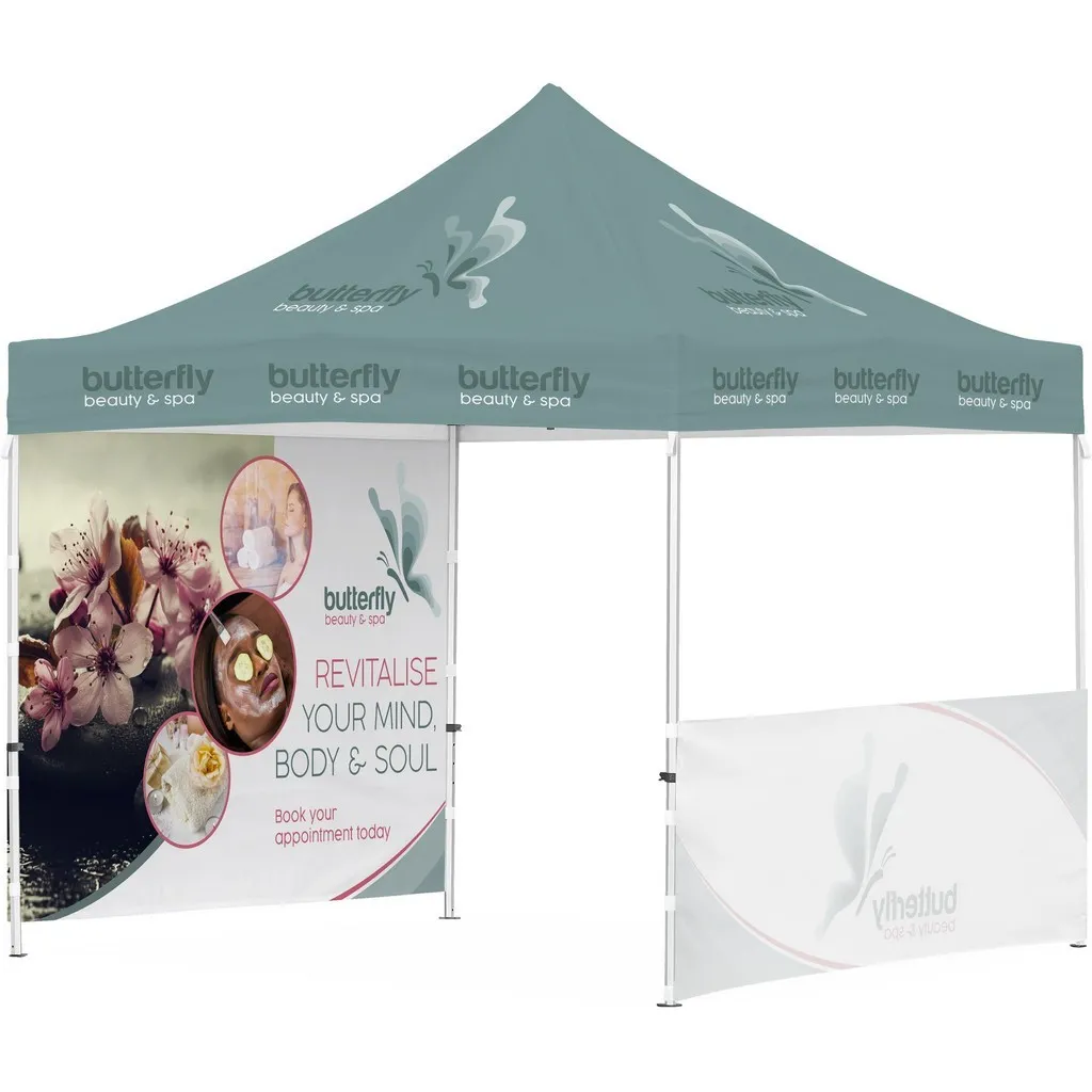 Ovation Gazebo 3 X 3m 1 Full 1 Half Wall