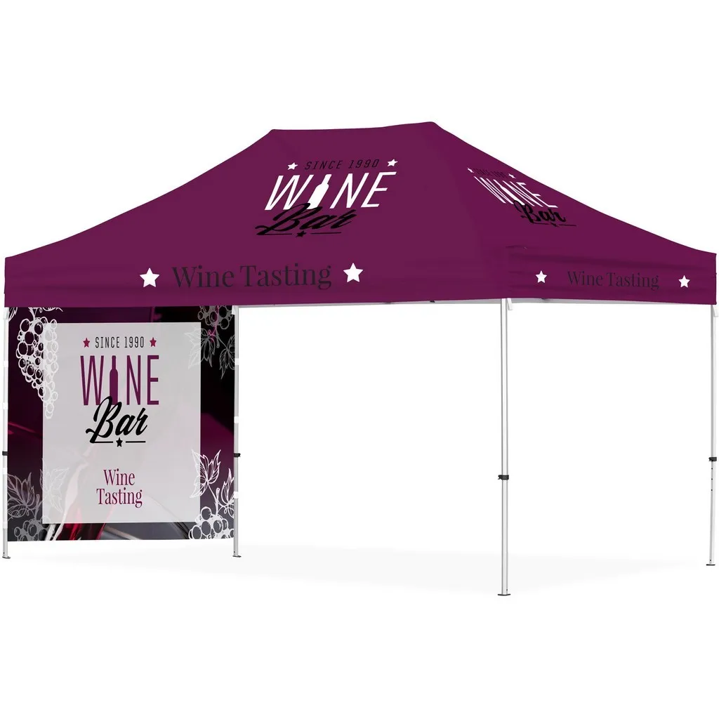 Ovation Gazebo 4.5 X 3m 1 Short Full Wall