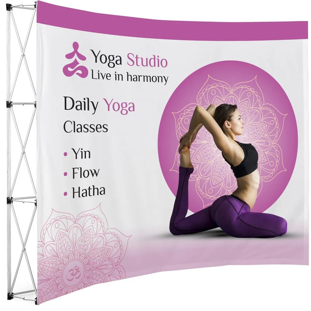 Legend Curved Banner Wall 2.85 X 2.25m