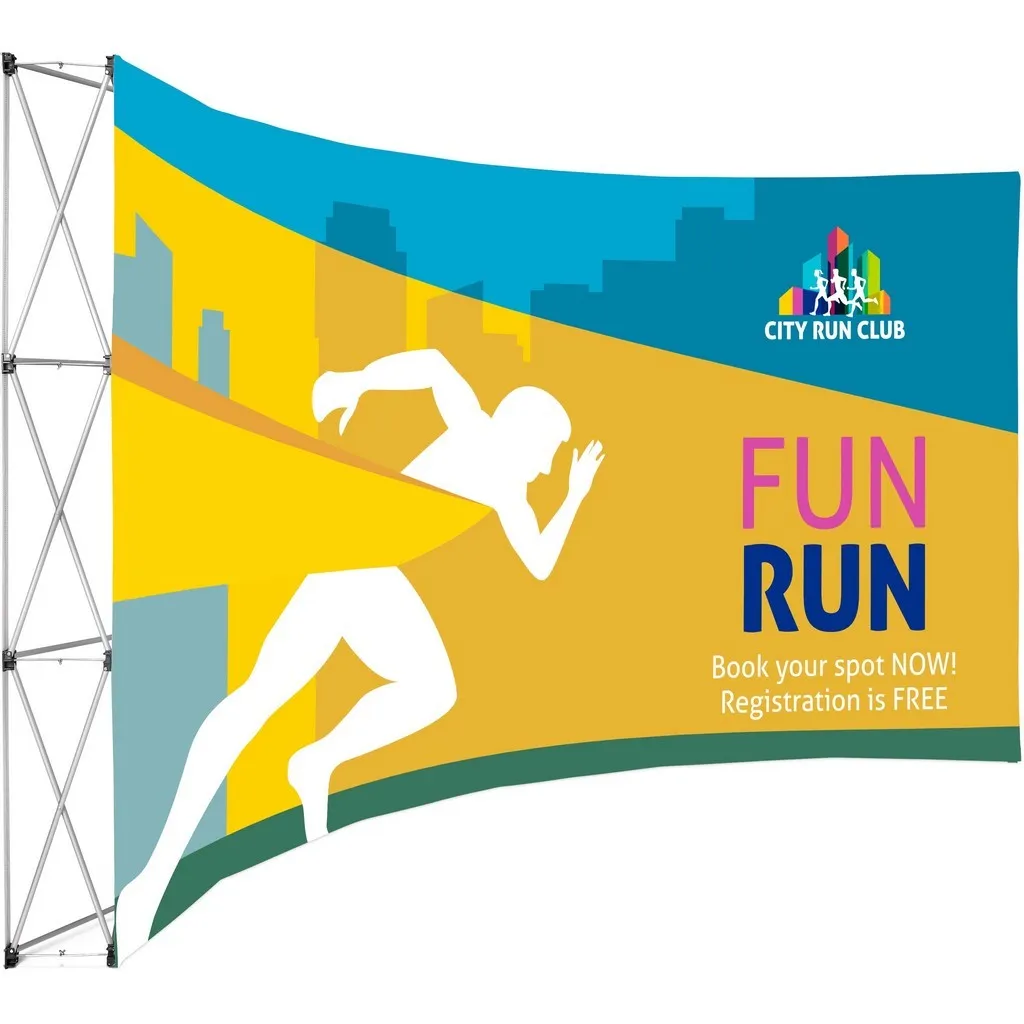 Legend Curved Banner Wall 4.2 X 2.25m