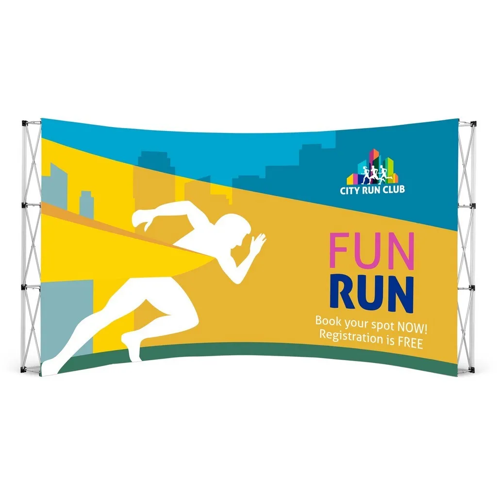 Legend Curved Banner Wall 4.2 X 2.25m