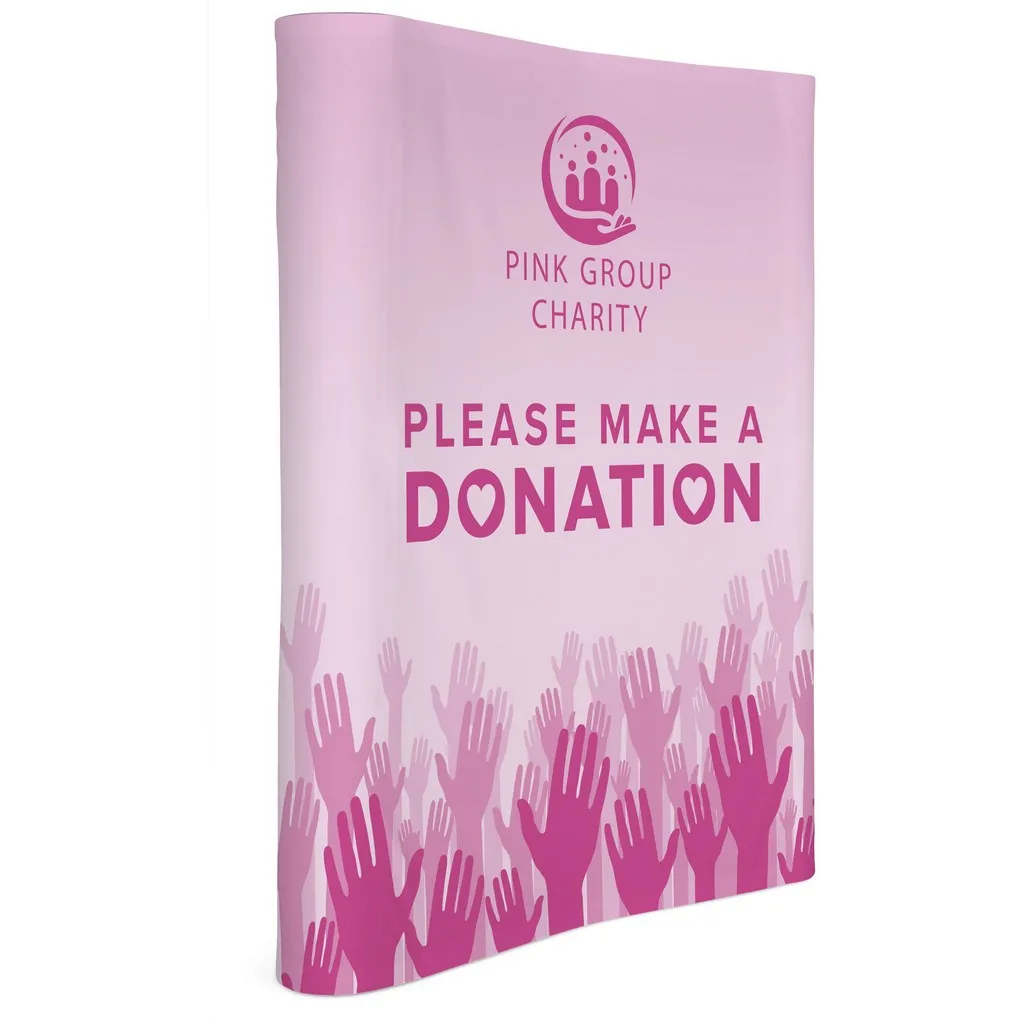 Legend Curved Banner Wall With Wings 1.45 X 2.25m