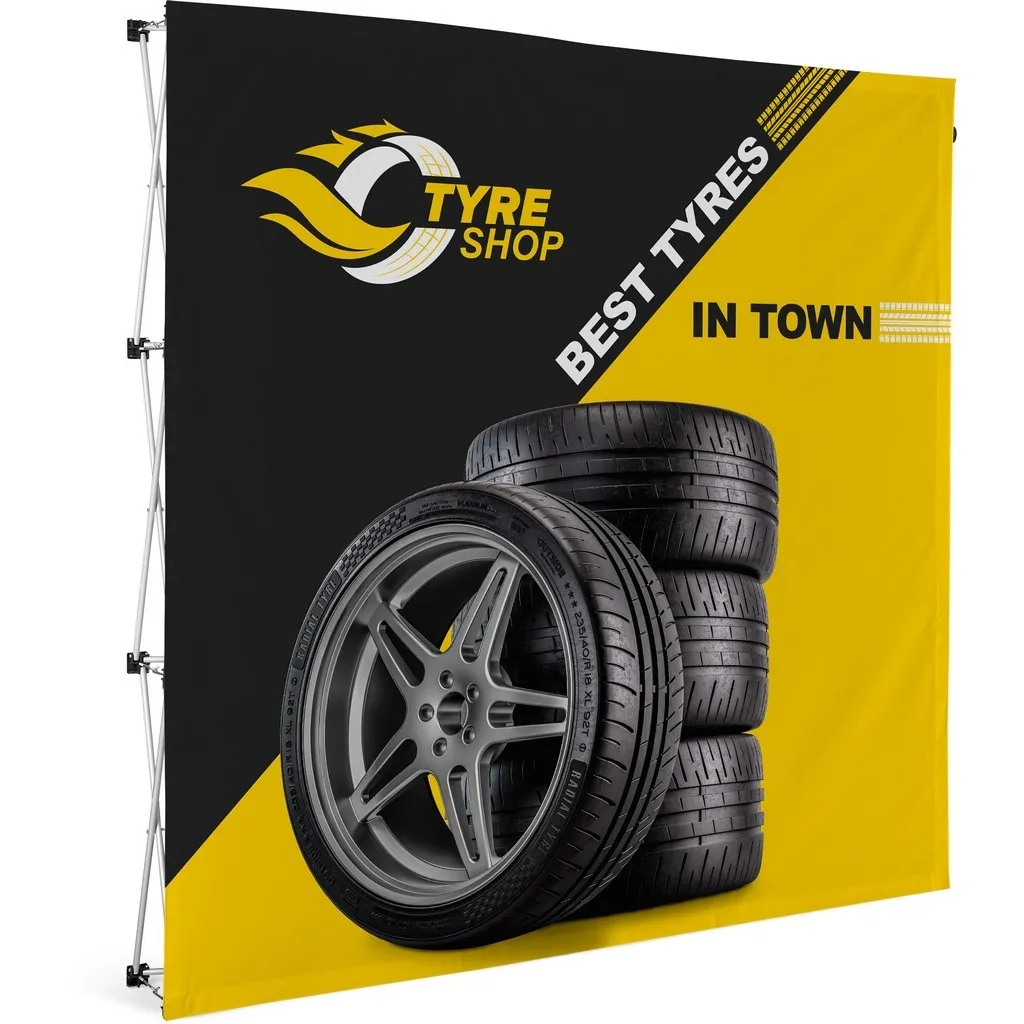 Legend Straight Banner Wall 2.25 X 2.25m