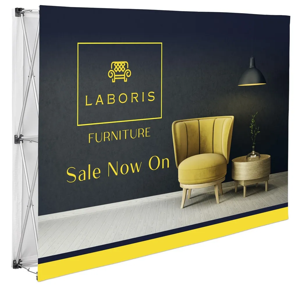 Double Sided Straight Banner Wall 1.52 X 2.25m