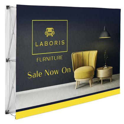 Double Sided Straight Banner Wall 1.52 X 2.25m