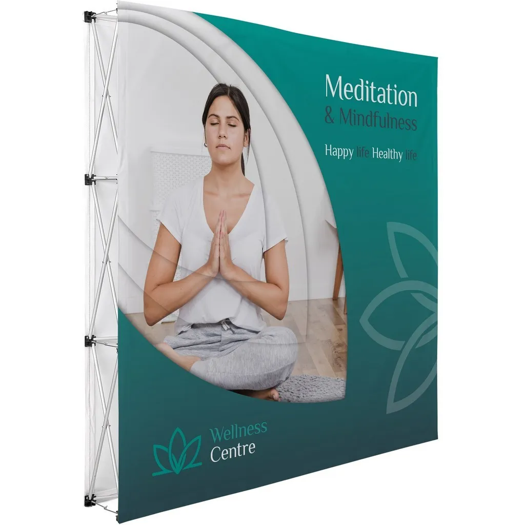 Double Sided Straight Banner Wall 2.25 X 2.25m