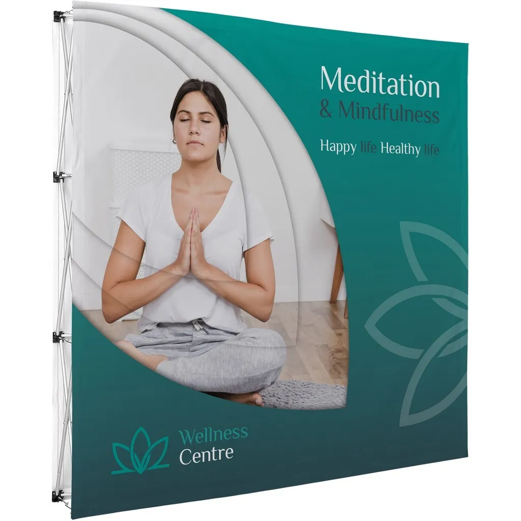 Double Sided Straight Banner Wall 2.25 X 2.25m