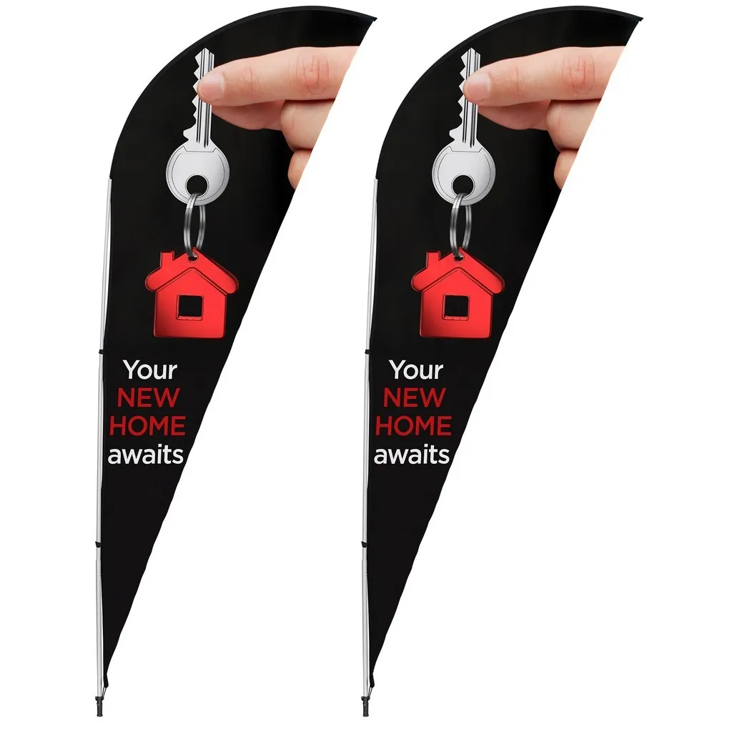 2m Sharkfin Single Sided Flying Banner