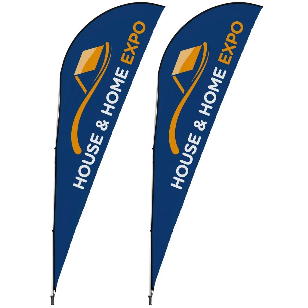 4m Sharkfin Single Sided Flying Banner