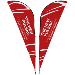 2m Sharkfin Double Sided Flying Banner