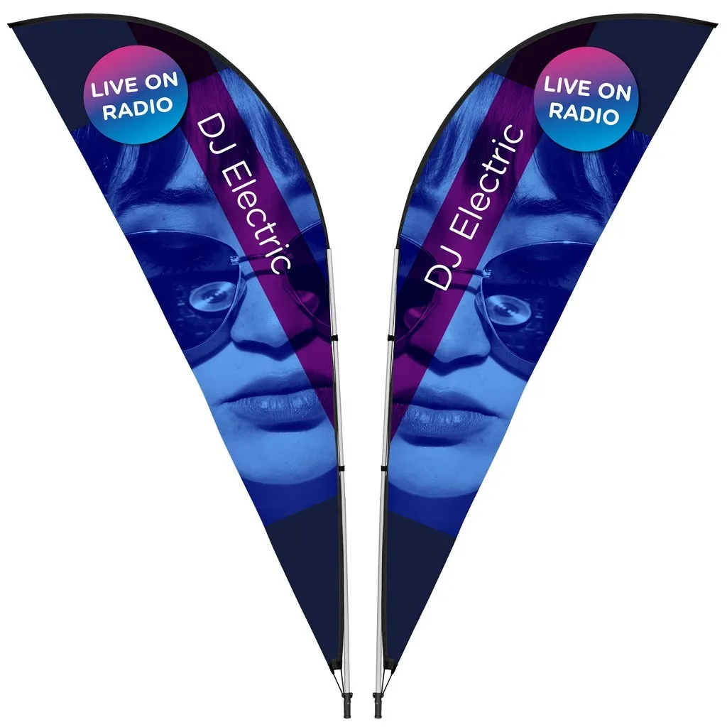 3m Sharkfin Double Sided Flying Banner