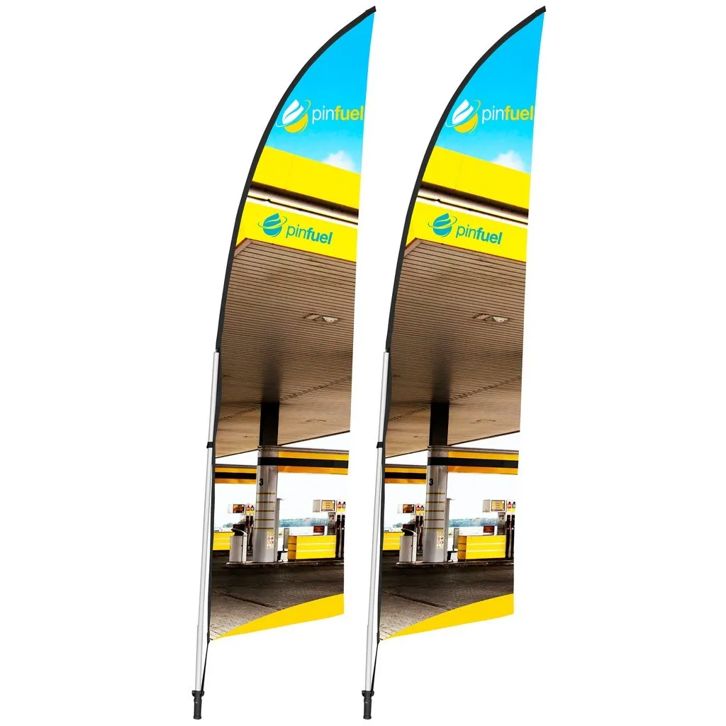 2m Arcfin Single Sided Flying Banner