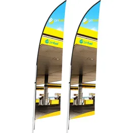 2m Arcfin Single Sided Flying Banner