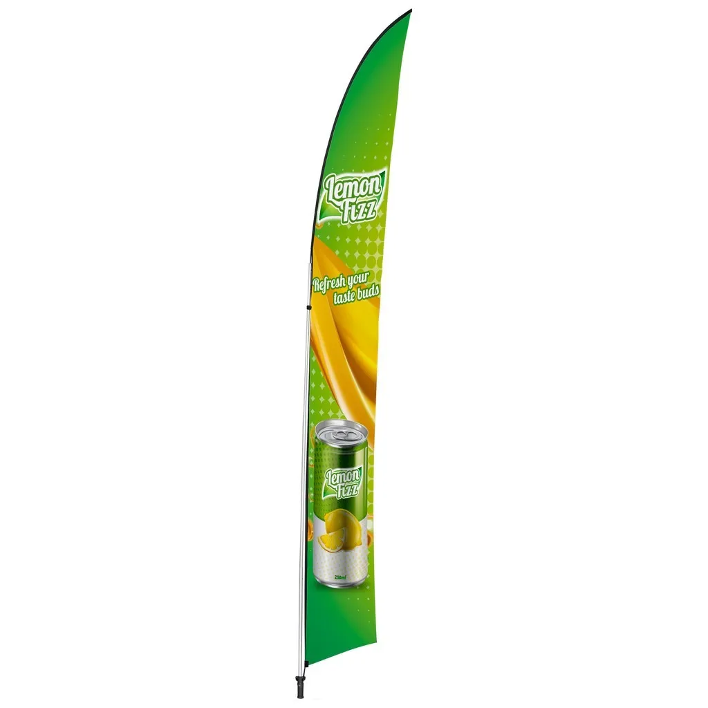 4m Arcfin Single Sided Flying Banner