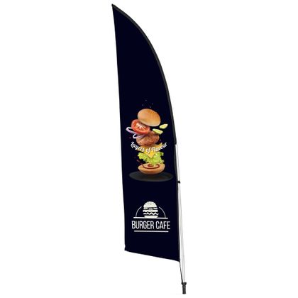 2m Arcfin Double Sided Flying Banner