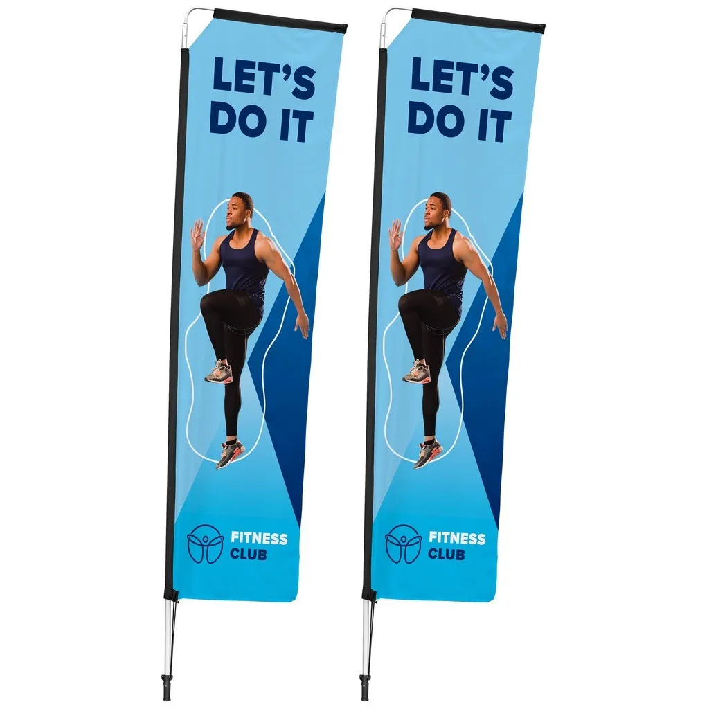 3m Telescopic Single Sided Flying Banner