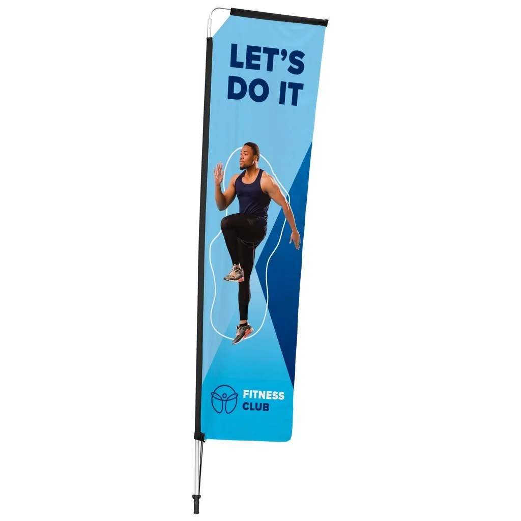 3m Telescopic Single Sided Flying Banner