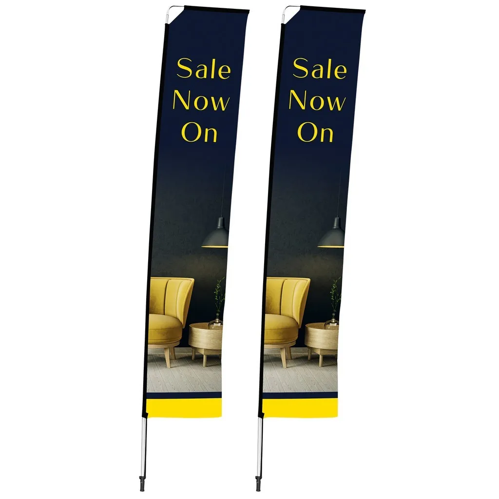 4m Telescopic Single Sided Flying Banner