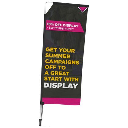 2m Telescopic Double Sided Flying Banner