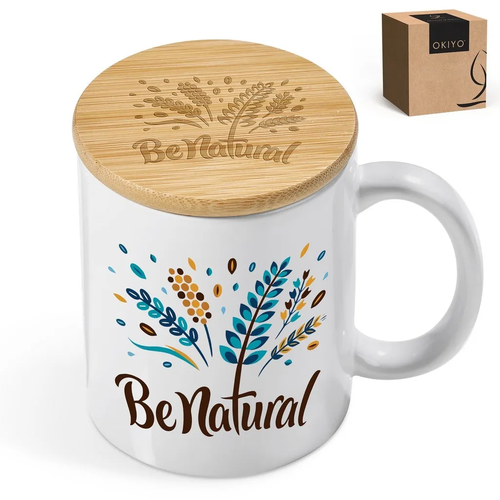 Okiyo Sozo Bamboo And Ceramic Coffee Mug 330ml