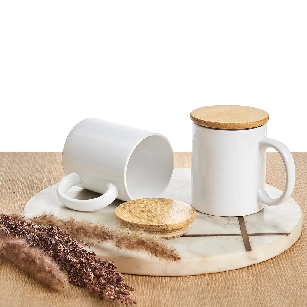 Okiyo Sozo Bamboo And Ceramic Coffee Mug 330ml