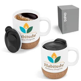 Serendipio Sienna Cork And Ceramic Mug 340ml