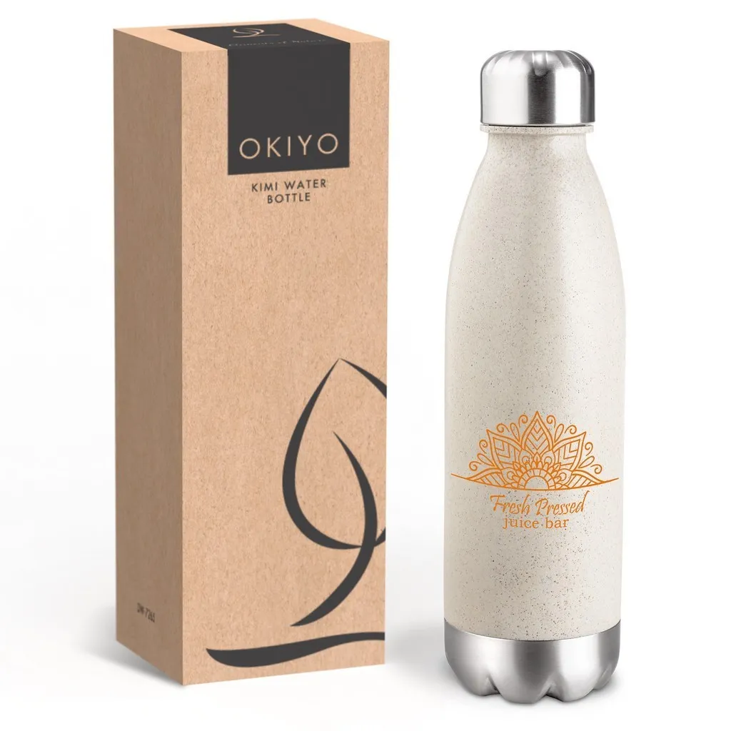 Okiyo Kimi Wheat Straw Water Bottle 680ml