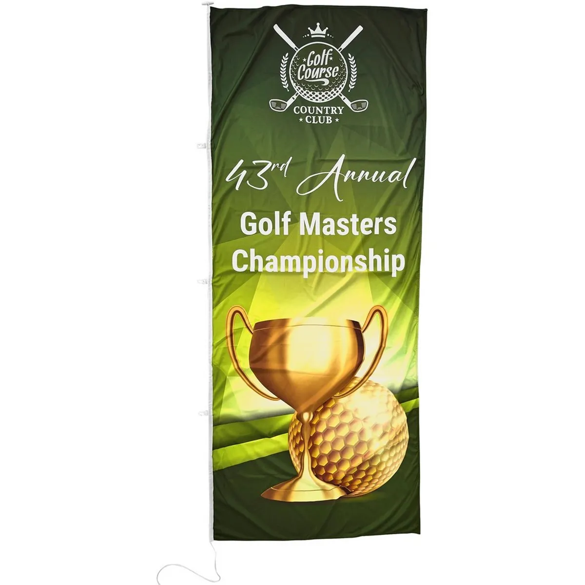 Champion Corporate Portrait Pole Flag 1300mm X 600